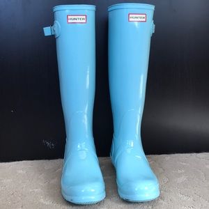 🚨 Hunter boots in light blue